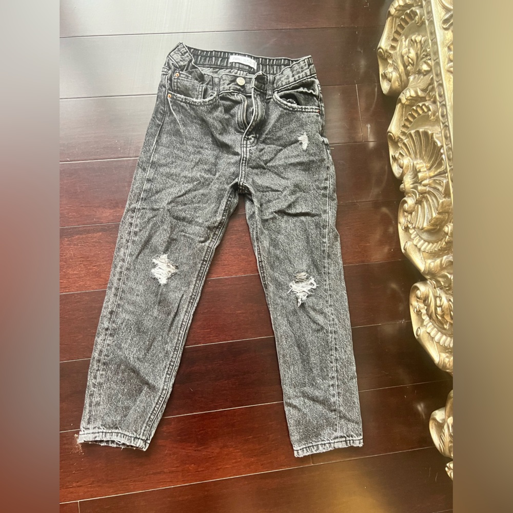 Black vintage wash girls 9 denim